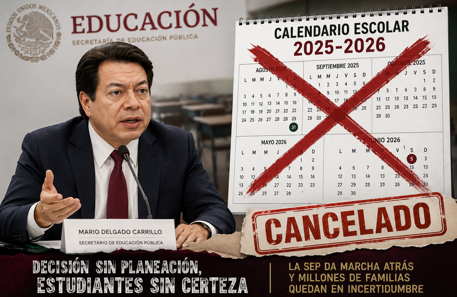 SEP da marcha atrás al calendario escolar…