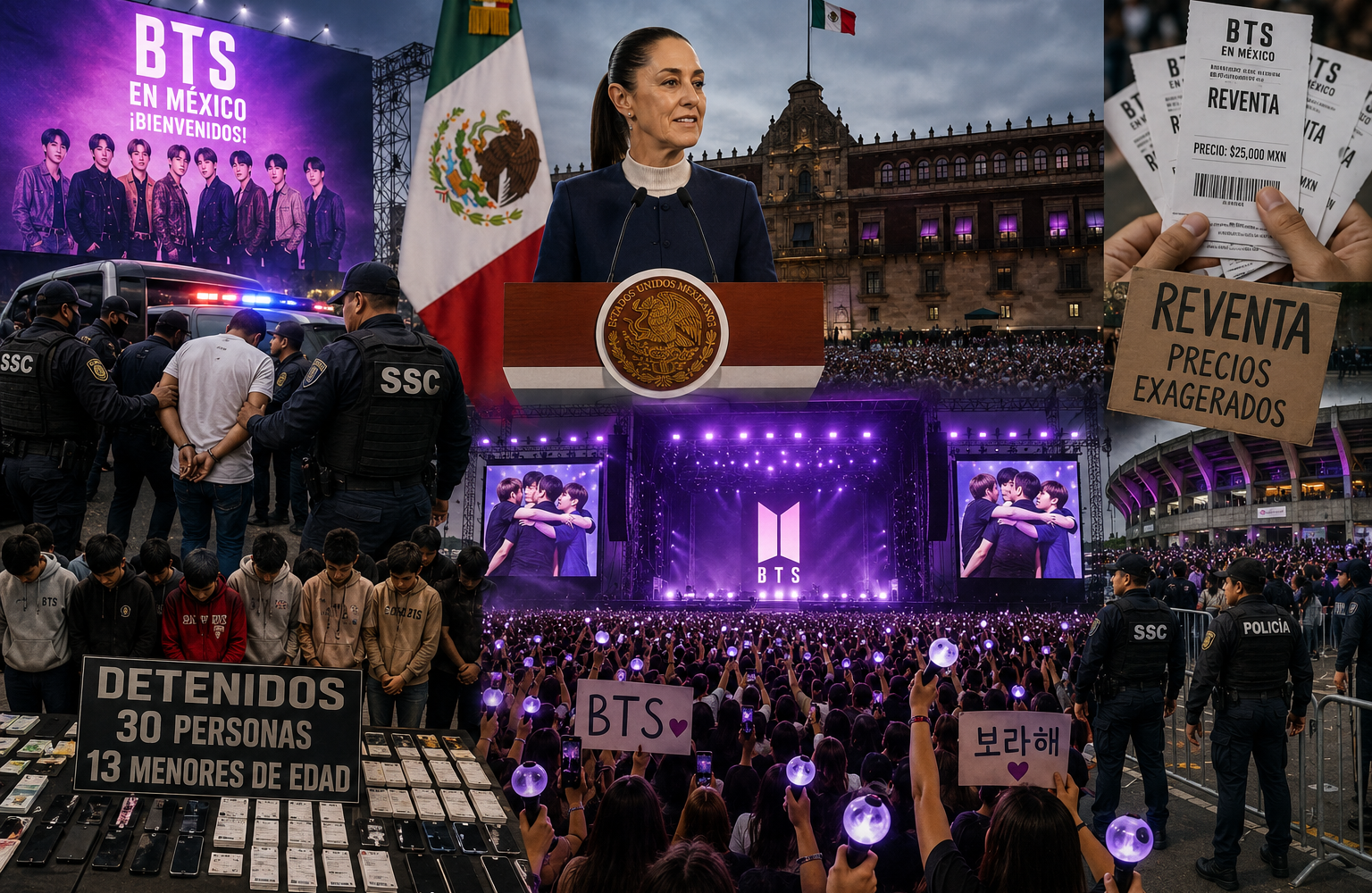 BTS en México: de asunto de Estado a detenciones por reventa ilegal de boletos
