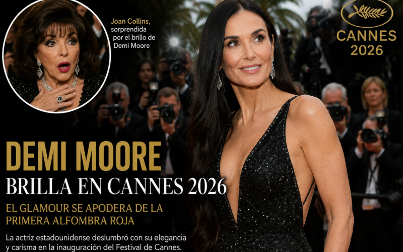 Del brillo de Demi Moore a la sorpresa de Joan Collins: el glamour se apodera de la primera alfombra roja de Cannes 2026