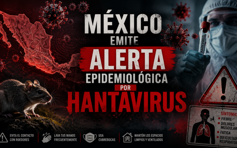 México emite alerta epidemiológica por hantavirus ante brote multinacional: qué es y por qué preocupa