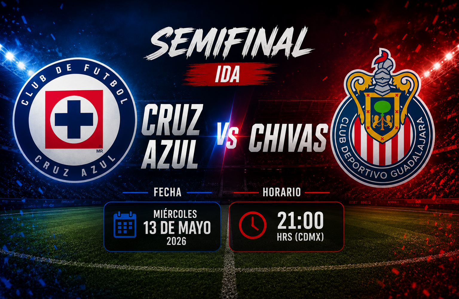 Cruz Azul vs Chivas: horario, dónde ver y todo lo que debes saber de la ida de la Semifinal del Clausura 2026