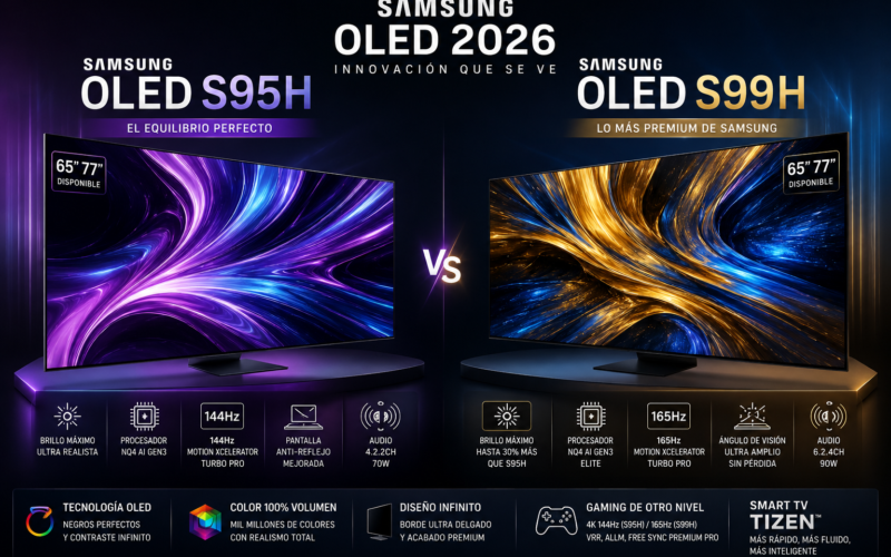 Samsung anuncia los precios de sus televisores OLED S95H y S99H de 2026 para el mercado español