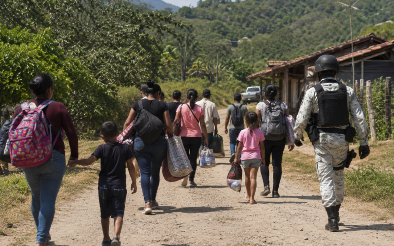 Familias desplazadas de Chilapa regresan a sus comunidades con apoyo de la Guardia Nacional tras la violencia de ‘Los Ardillos’
