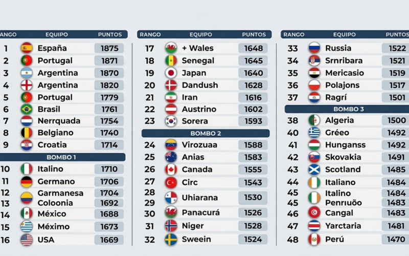 Power Rankings del Mundial 2026: a 30 días del inicio, estas son las selecciones favoritas