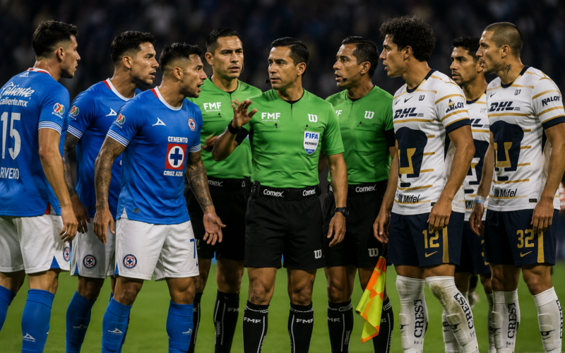 Escándalo arbitral sacude la Final de Liga MX entre Pumas y Cruz Azul