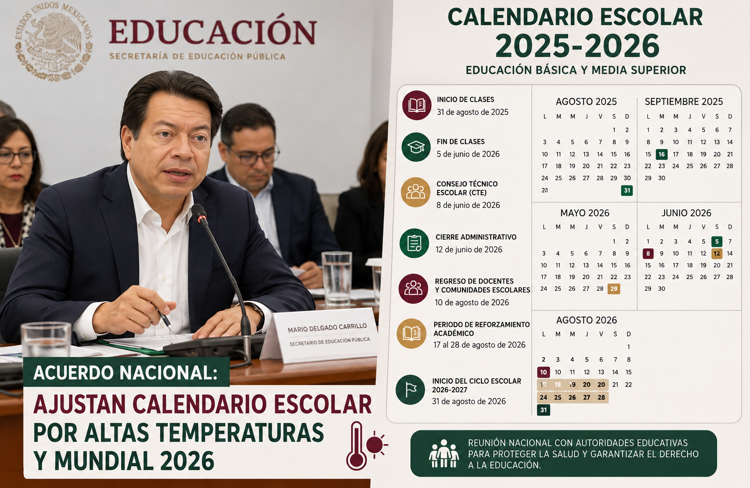 SEP redefine el cierre de clases