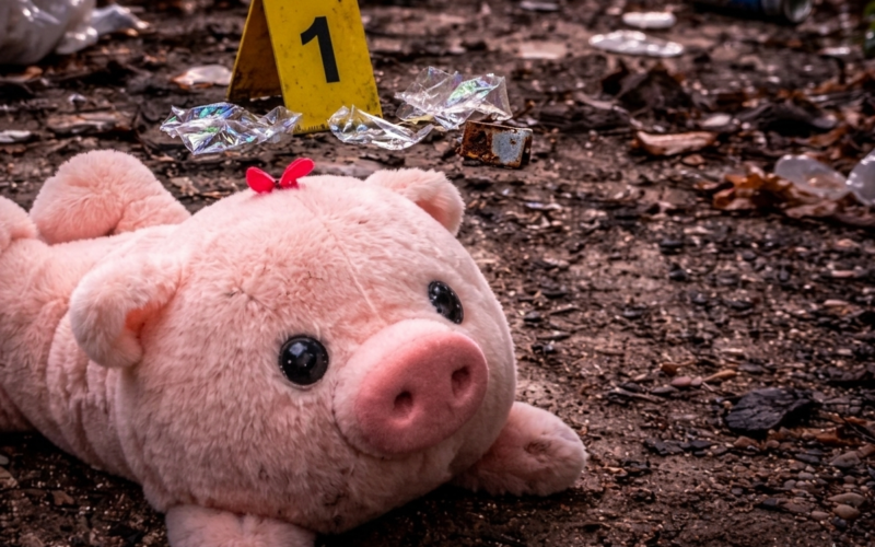 El ‘cerdito rosa’ de peluche que aparece en escenas del crimen de Culiacán