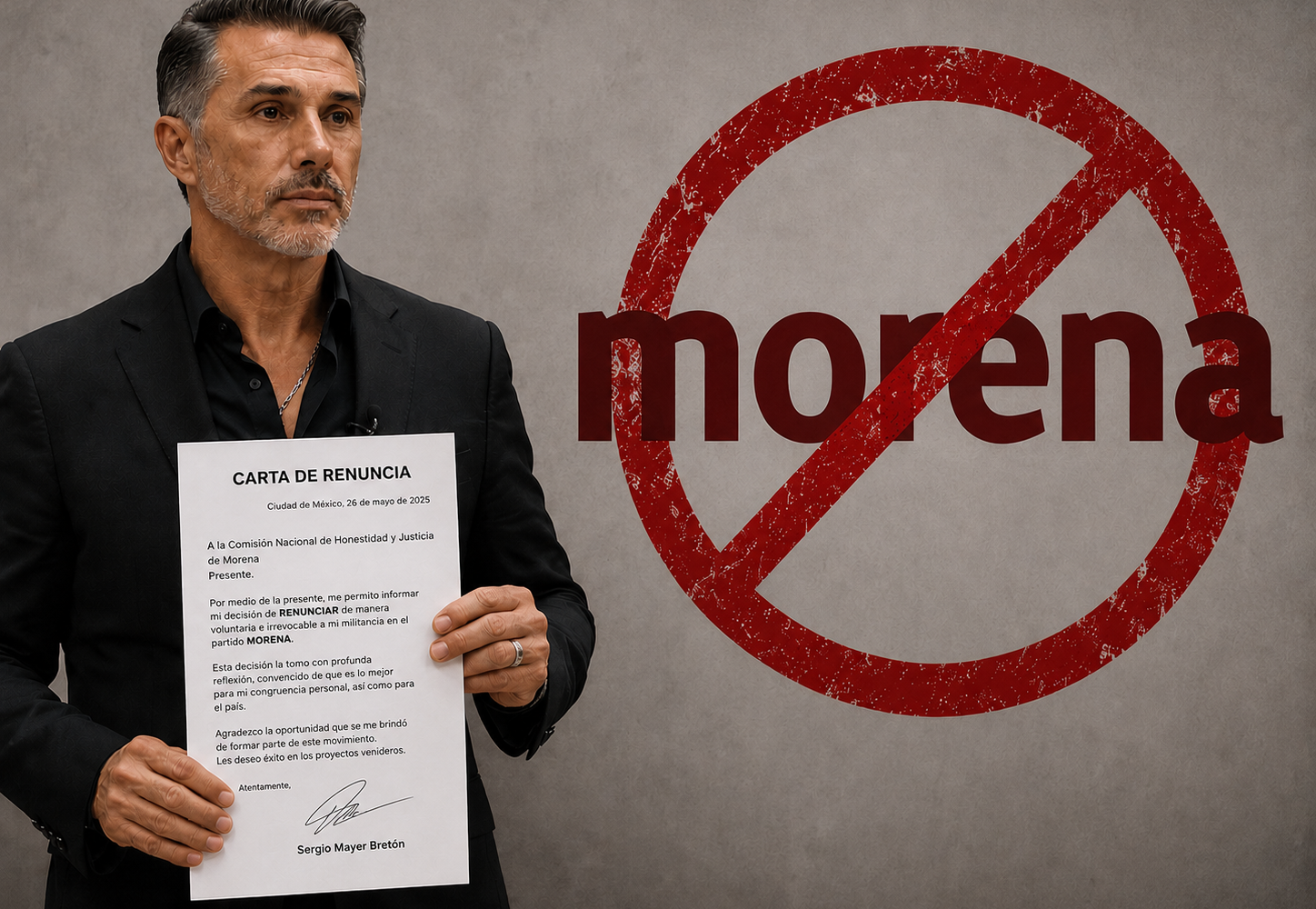 Sergio Mayer renuncia a Morena