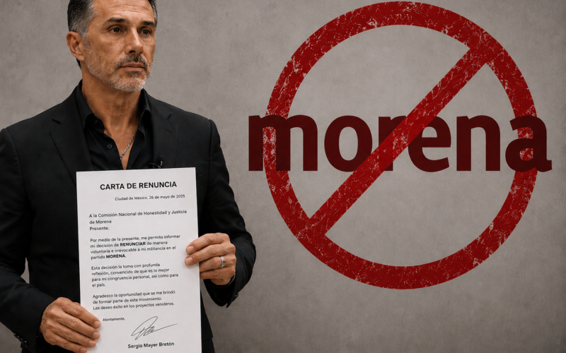 Sergio Mayer renuncia a Morena