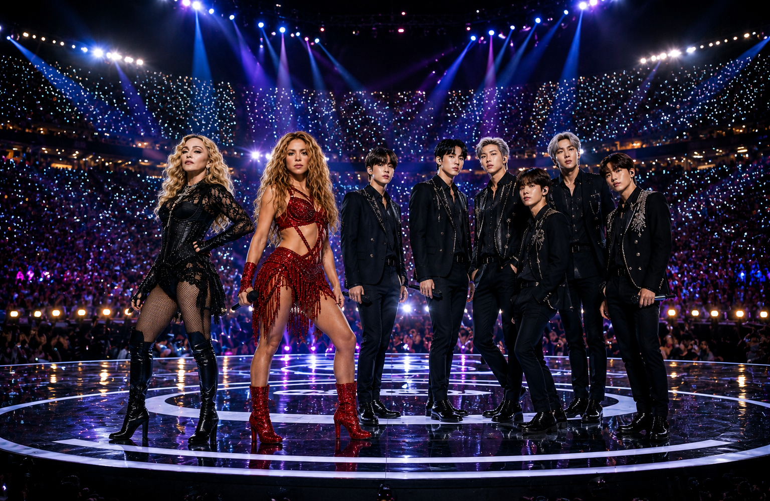 BTS, Shakira y Madonna protagonizarán el histórico espectáculo de medio tiempo de la final del Mundial 2026