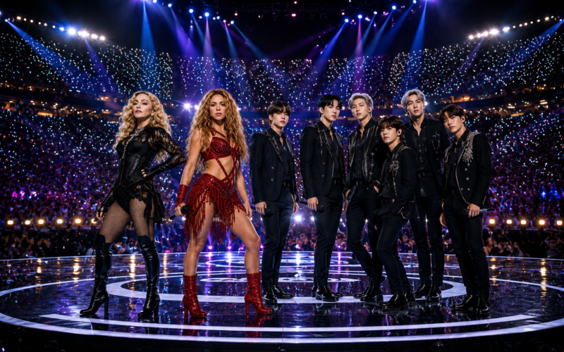 BTS, Shakira y Madonna protagonizarán el histórico espectáculo de medio tiempo de la final del Mundial 2026