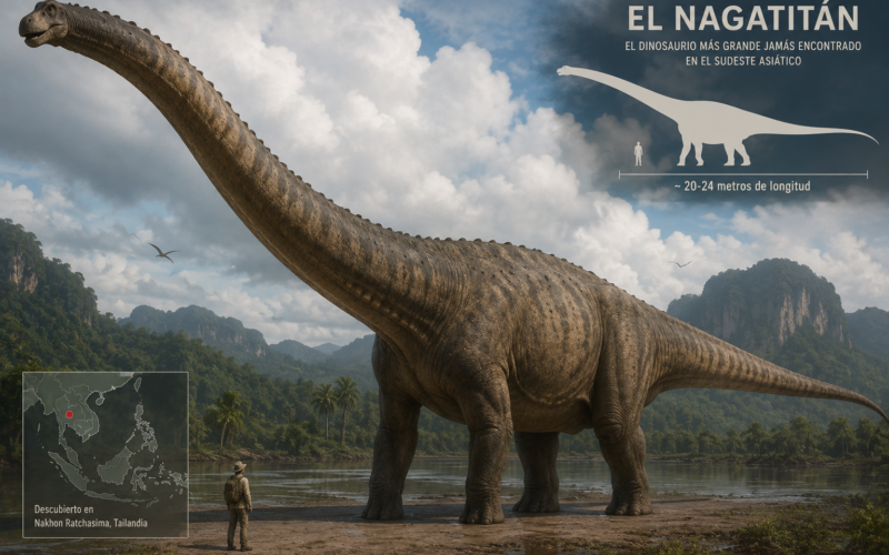 Nagatitán: científicos identifican un nuevo dinosaurio gigante