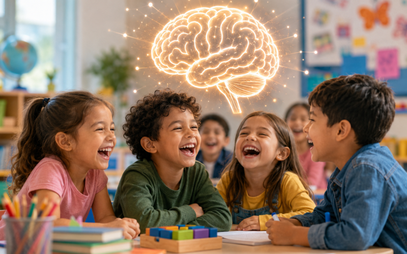 La risa en los niños es una poderosa herramienta para el aprendizaje y el desarrollo cerebral