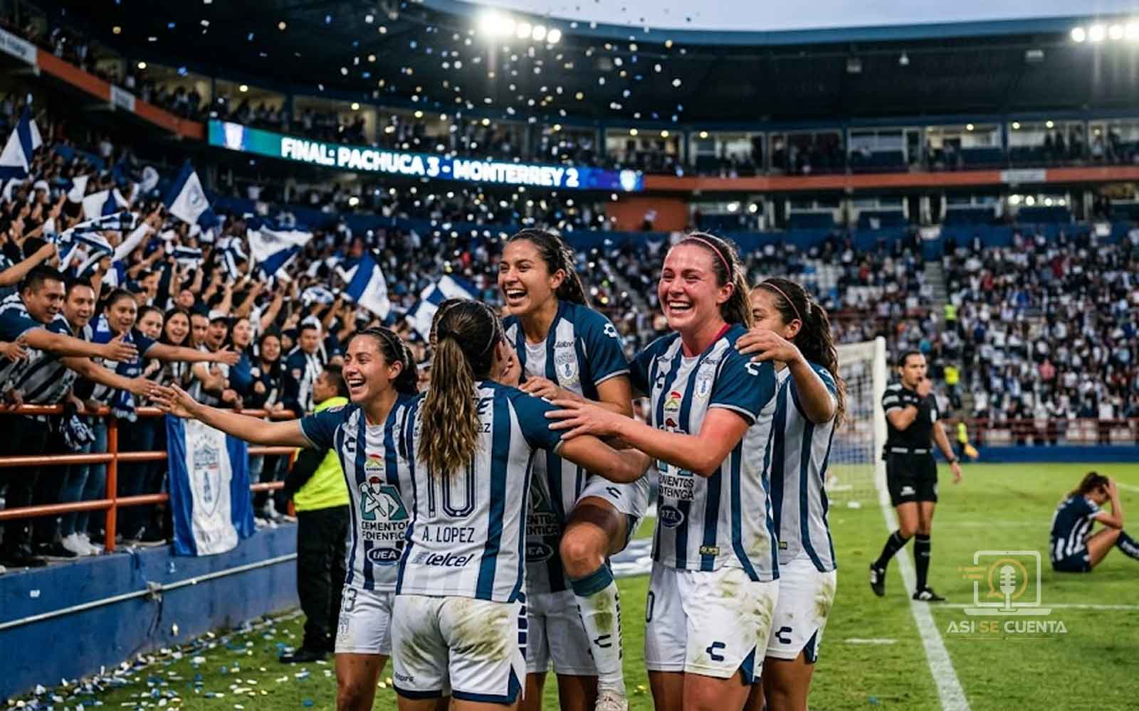 Pachuca Femenil golpea fuerte a Rayadas y enciende la Liga MX