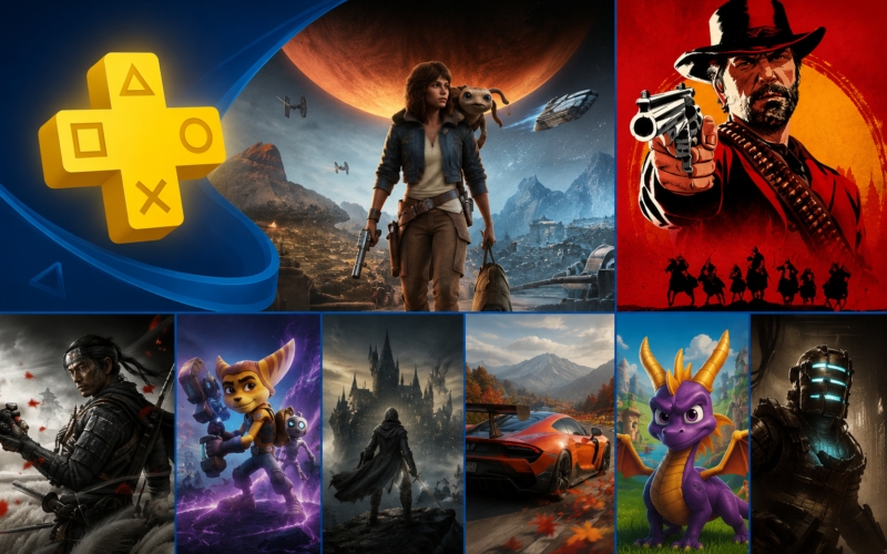 PlayStation Plus Extra y Premium confirma sus ocho juegos para mayo de 2026: Star Wars Outlaws y Red Dead Redemption 2 encabezan la lista