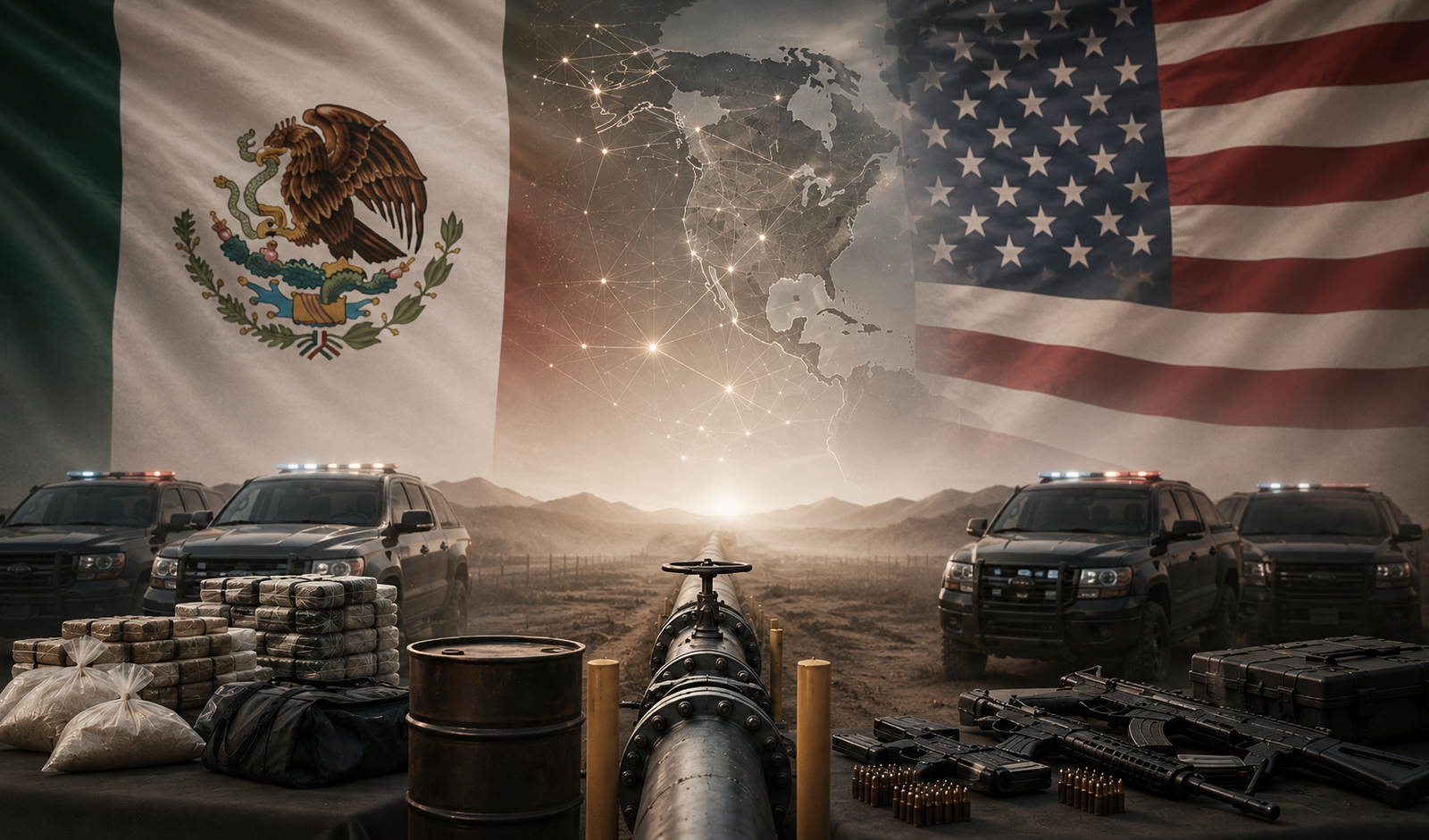 México y Estados Unidos acuerdan acelerar acciones conjuntas contra cárteles, huachicol y tráfico de armas