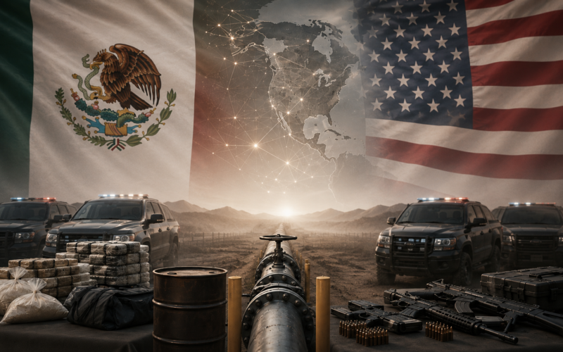 México y Estados Unidos acuerdan acelerar acciones conjuntas contra cárteles, huachicol y tráfico de armas
