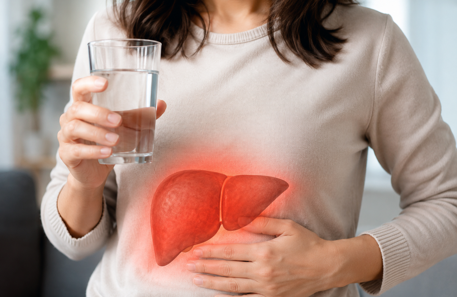 ¿Cuántos vasos de agua al día ayudan a combatir el hígado graso y reducir su inflamación?