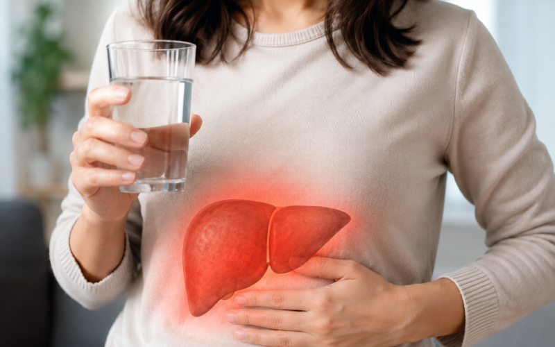 ¿Cuántos vasos de agua al día ayudan a combatir el hígado graso y reducir su inflamación?