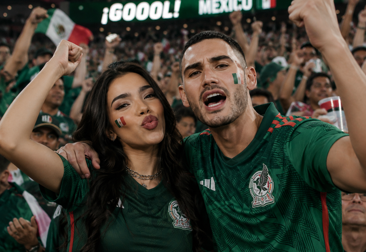 Kenia Os y Alejandro Speitzer juntos en el partido de México vs Sudáfrica desatan rumores tras su ruptura con Peso Pluma
