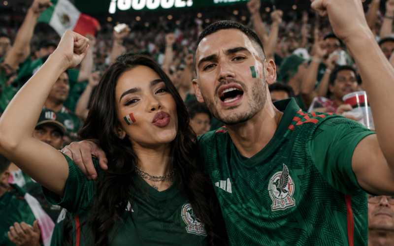Kenia Os y Alejandro Speitzer juntos en el partido de México vs Sudáfrica desatan rumores tras su ruptura con Peso Pluma