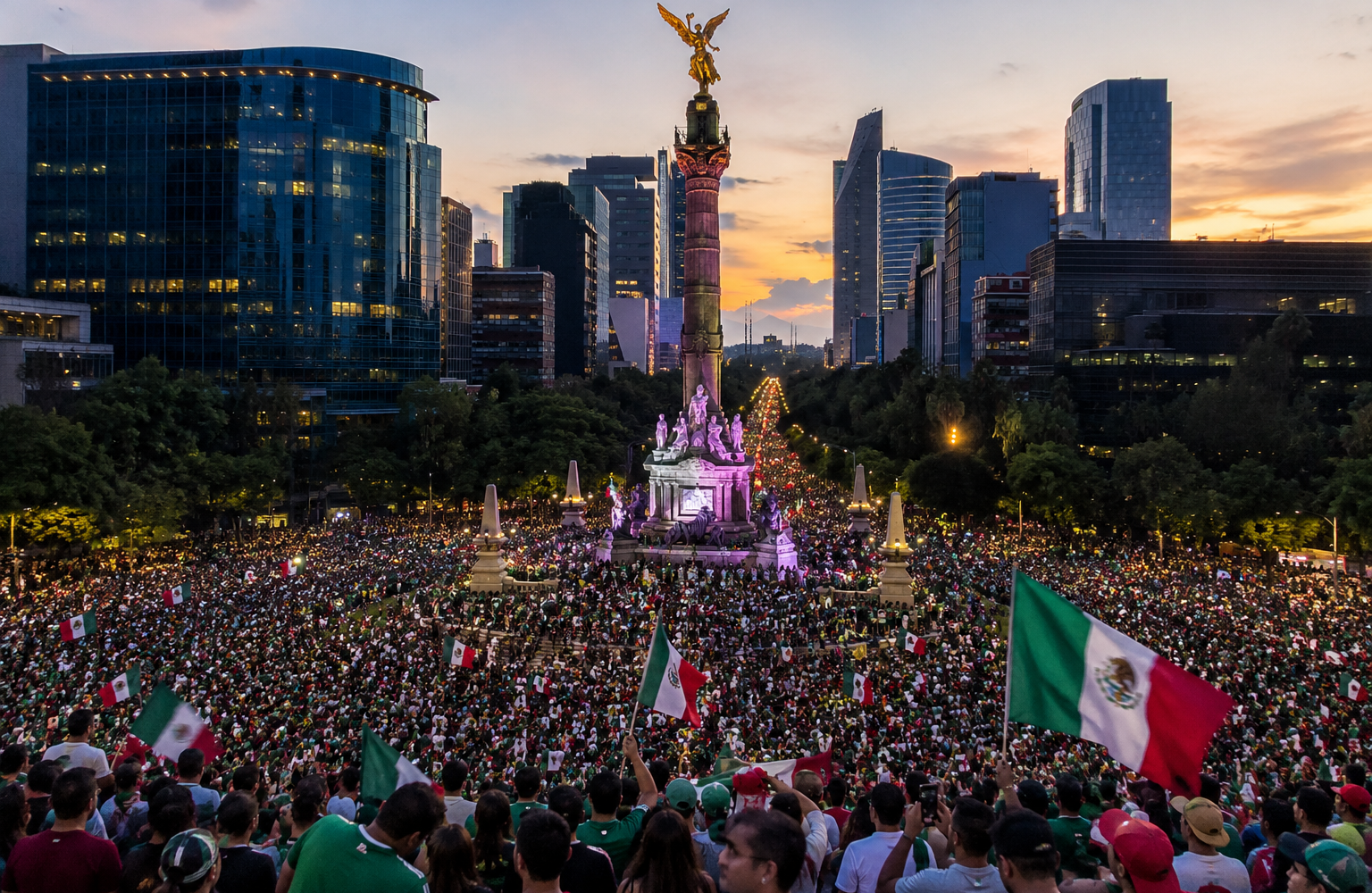 Tres muertos por asfixia durante los festejos en la Zona Rosa tras la victoria de México sobre Ecuador en el Mundial